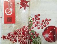 Полотенце кухонное новогоднее 45*65см Шар и Елка, набор 2 штуки