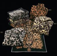 Набор полотенец 1+1 Roberto Cavalli ВИЛД ДЖАГУАР 40*60+60*110см, 100% хлопок, Senape песочный