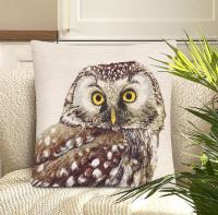 03533 Декоративная наволочка 45*45см Лес. Сова, гобелен