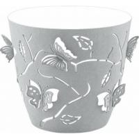 LF101210025 Цветочный горшок, кашпо Butterflies 1,4 л D145мм жемчужно-серый PLASTIC REPUBLIC