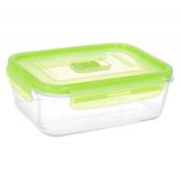 P4565 Контейнер 1,22л с клапаном LUMINARC, серия "PURE BOX RECT GREEN" 