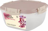 SE224210005 Контейнер для продуктов Sugar&Spice Barberry герметичный 0,7л квадратный латте