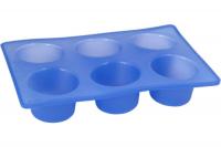 93-SI-FO-06 Форма силиконовая 28,5*19*5см для кексов 6 ячеек REGENT, серия Linea Silicone