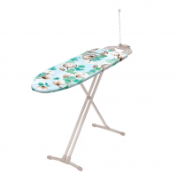 Доска гладильная 123,5*46*91см, Nika, серия Haushalt cotton flowers, HP1/CF
