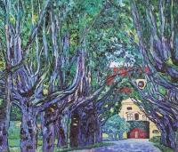Постер на холсте 30*50см Gustav Klimt "Аллея в парке дворца Каммер"  