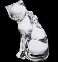 990/74876/0/58900/090 Фигурка 9см хрусталь, Crystal BOHEMIA, декор "Кошка" 