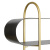 DB000026 Полка настенная Designboom, серия Wrid, цвет черный/золотой