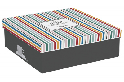 EL-R1640/TBR4 Набор из 2 кружек 0,38л (зелёный,серый) Время отдыха Easy Life на подставке из акации 