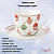 EL-R1182/CEVE Чайная пара: чашка 370мл с блюдцем 17см, Easy Life, Christmas Eve, декор "Новогодние шары"