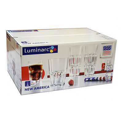j2889 Стаканы высокие 350мл 6 штук, LUMINARC, серия "Новая Америка"