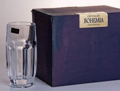 9k7/2kd67/0/99r83/300-6 Стаканы высокие 300 мл 6 штук, Crystalite Bohemia, серия Сафари,  хрусталь