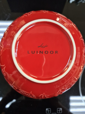 26 Миска-салатник керамическая 26см, Luinoor, цвет красный