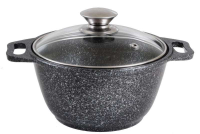 кмти22а Кастрюля 2л индукция, литой алюминий, Kukmara, серия Marble Induction