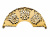QA-4/6865 Салфетница Queen Anne 17см, золотой цвет, сталь QA-4/6865 Салфетница Queen Anne 17см, золотой цвет, сталь