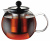 93-FR-TEA-03-1000 Чайник заварочный стеклянный 1л с прессом-фильтром Franco REGENT inox