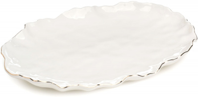 779-365 БЛЮДО ОВАЛЬНОЕ LEFARD "CHARM" 35,5*24*3 СМ (С ЗОЛОТОЙ ЛИНИЕЙ)