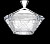 5К806/107313/185 Конфетница с крышкой 18,5см, Crystalite Bohemia, декор Луна 