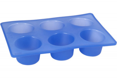 93-SI-FO-06 Форма силиконовая 28,5*19*5см для кексов 6 ячеек REGENT, серия Linea Silicone