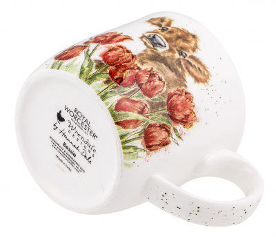 RWC MMSR5629-XT-1 Кружка Royal Worcester "Забавная фауна Теленок Бесси и тюльпаны" 310мл