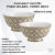 PM-0129/DECO Салатники 11см 0.28л, 2 штуки, Pozzi Milano, серия Deco