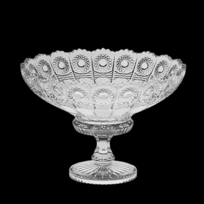 990/67009/0/57030/250-106  Салатник хрустальный 25см на ножке Crystal BOHEMIA, серия 500PK