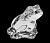 990/74812/0/58910/078 Фигурка 7,8см хрусталь, Crystal BOHEMIA, декор "Лягушка" 