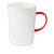 MON0468-R32-red Кружка Mix&Match Синергия 450 мл, красная ручка, костяной фарфор