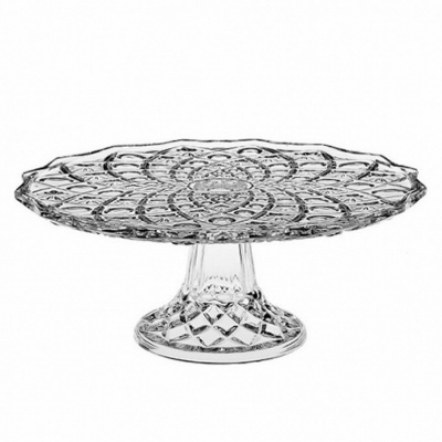 920/66629/0/17801/305 Тортовница хрустальная 30,5см на ножке, Crystal BOHEMIA, серия Cake plates 