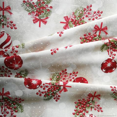 Полотенце кухонное новогоднее 45*65см "Шар новогодний"