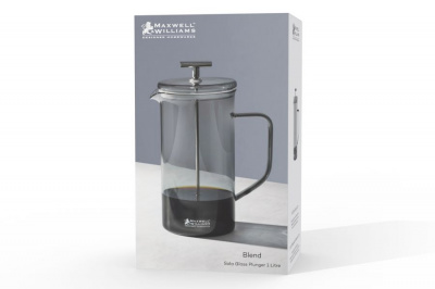 MW593-LQ0090  Френч-пресс 1.0л серый "Blend Sala" Maxwell & Williams