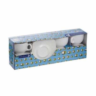 C3112 Чайный сервиз LUMINARC на 6 персон "Quadrato Blanc" LUMINARC