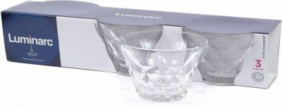 P3581 Креманки 350мл 3 штуки  LUMINARC, серия Айсд Диамант 