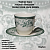 10-9911 Чайная пара: чашка 240мл с блюдцем 15,8см, Claytan, серия DIANA ROSE JADE GREEN