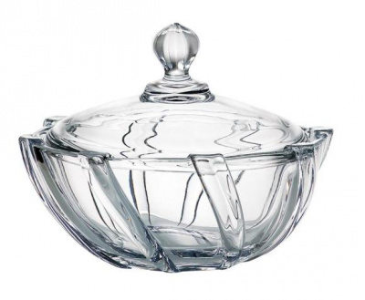 5К848/99М20/190 Конфетница с крышкой 19см, Crystalite Bohemia, серия Инфинити 