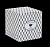 Упаковка фирменная "Кубик маленький" 11*11*11 см