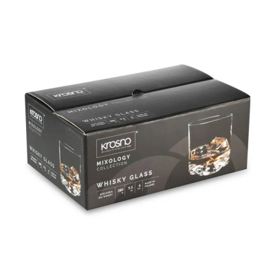 KRO-F68C810028001010-6 Стаканы низкие 280мл для виски  Krosno Миксология 6 штук
