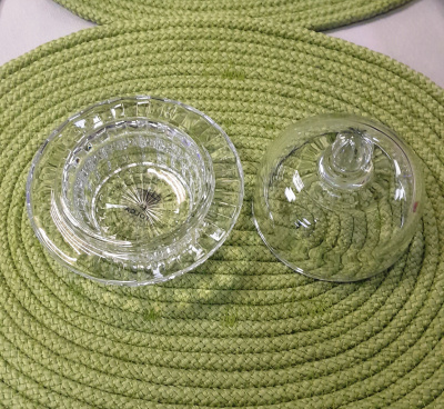 336 Икорница с крышкой 11*13см 