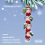 Елочная игрушка Cristmas Hunters, Польша, декор "Гирлянда из Сант", ручная работа Елочная игрушка Cristmas Hunters, Польша, декор "Гирлянда из Сант", ручная работа
