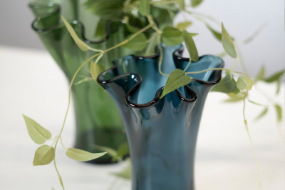 VSM-6089-DB622 Ваза стеклянная 30см SAN MIGUEL, серия "Artesania"