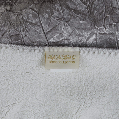 Пл-Ун-С-220*240  Плед 220*240 cм Sofi De Marko, серия Ундина, цвет серый 