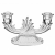 990/96510/0/60310/210-109 Подсвечник 2х рожковый 21см Crystal BOHEMIA, серия Candlesticks