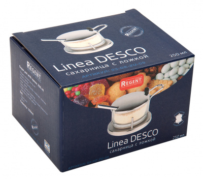 93-DE-ZU-09 Сахарница с ложкой, REGENT, серия Linea DESCO