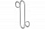 40.38.00 Вешалка на ванну RADIUS, 3,5*7*14 см, Polytherm