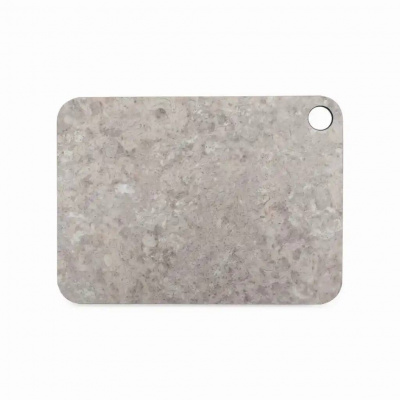 DRJ24184057OA4 Доска разделочная с желобом, композитный материал, 24x18 см, белый камень, ComposeEat