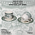 96-9911 Чайный набор: 2 чайные пары 240мл , Claytan DIANA ROSE JADE GREEN