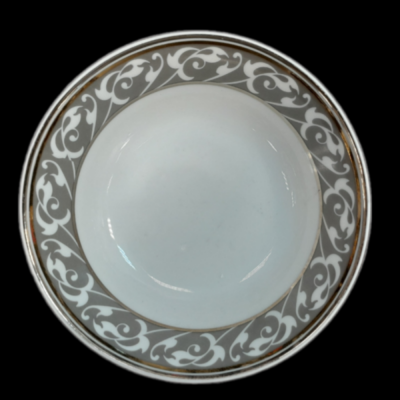 **CHRISTINE8701100 Салатник 16см, Thun CHRISTINE, декор Грей, золотой кант, фарфор