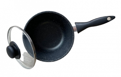 ОВТ-150КО Ковш 1,5л 18см, с крышкой, литой алюминий, PanMaster 