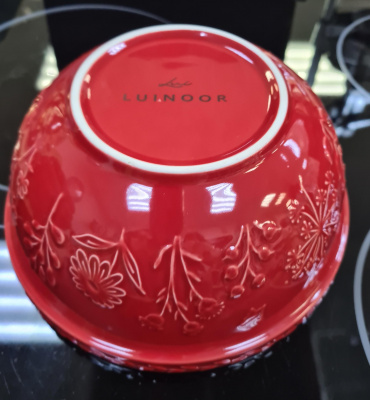 30 Миска-салатник керамическая 30см, Luinoor, цвет красный