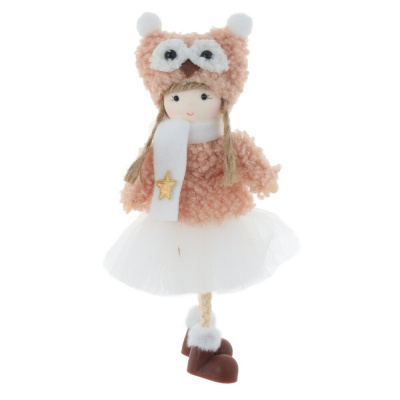 764121 Елочная игрушка Девочка 9*7*19см МИКС 1 штука