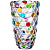 695-050 Ваза "BUBBLES COLORED" 15,2*15,2*23,8см